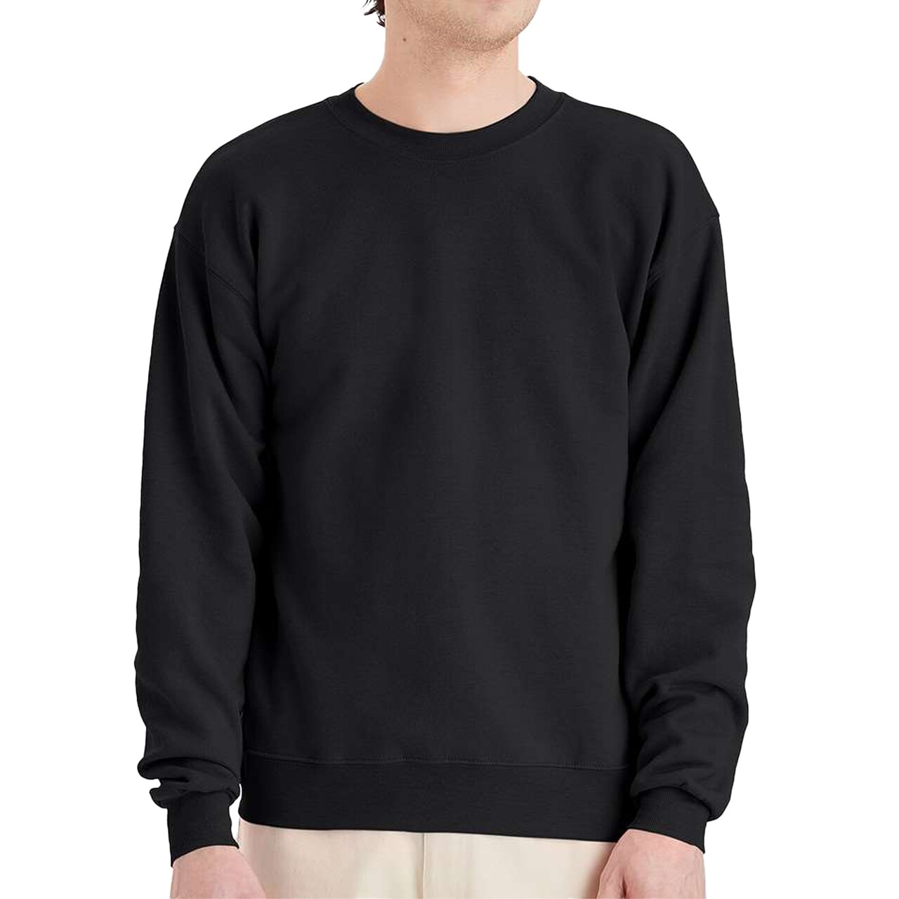 Hanes EcoSmart Unisex Crewneck Sweatshirt P160 Cotton-Poly Blend Fleece for Crafts